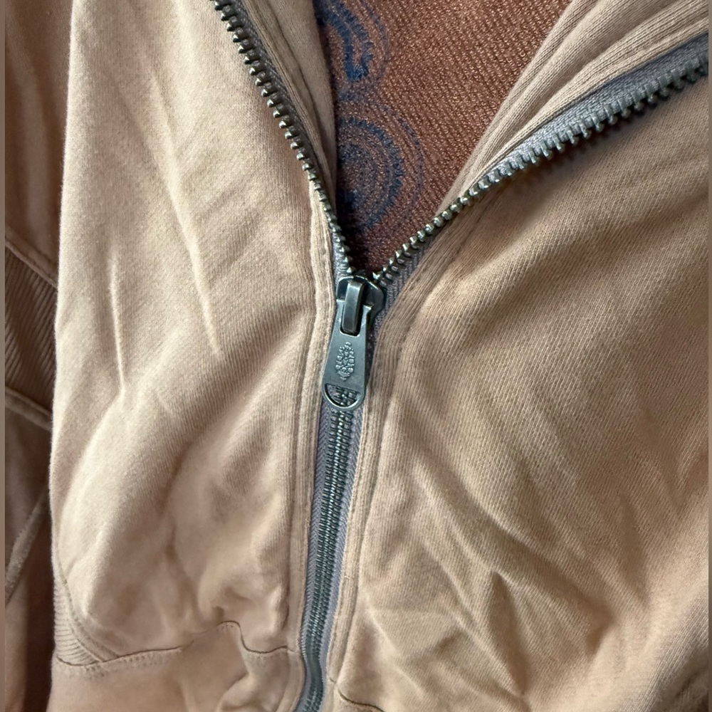 Free People Tan Hoodie with Graphic Detail - Picture 11 of 14
